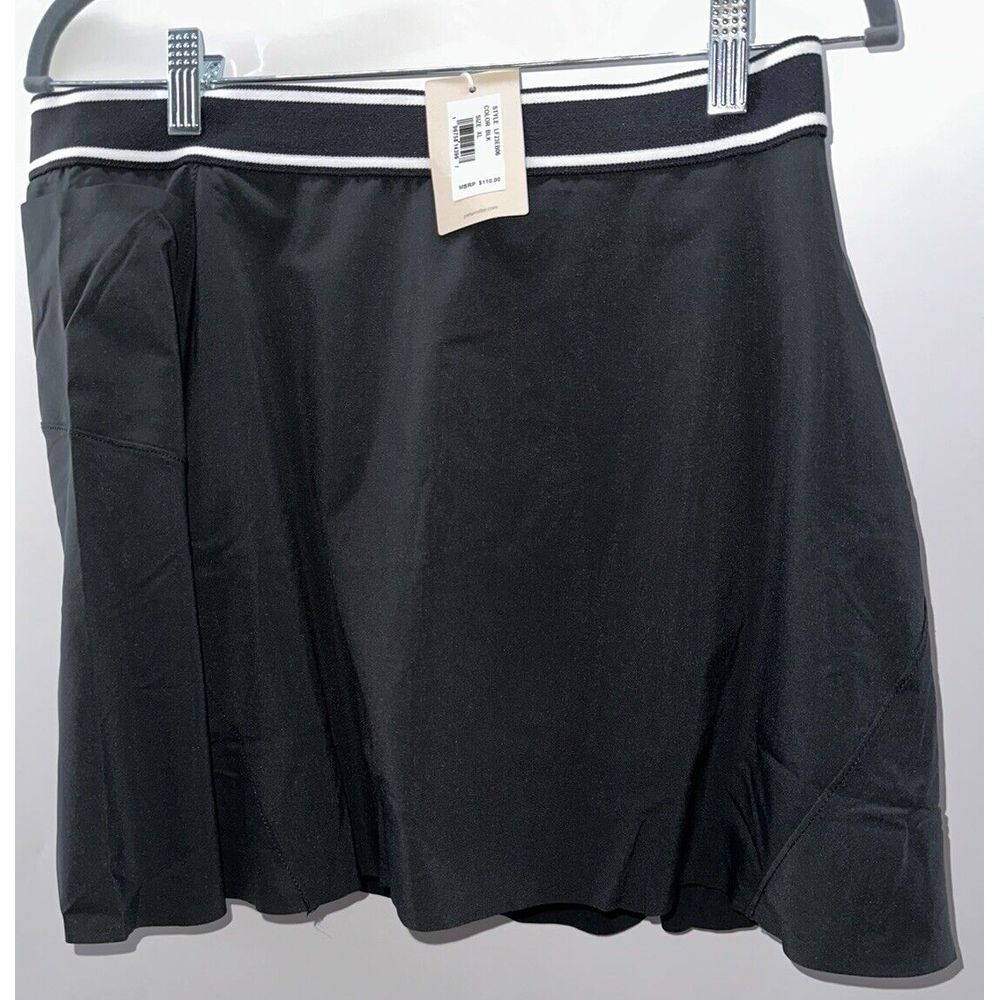 Peter Millar NWT Womens Golf Skort Skirt‎ Size XL UPF 50+ Black Pickleball